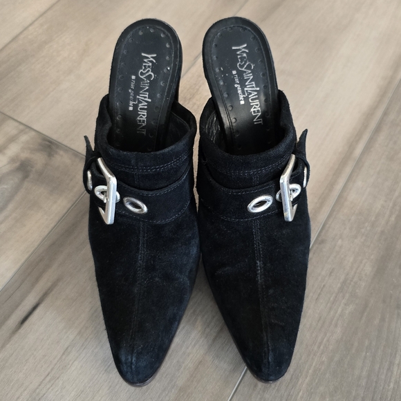 YSL Suede Mules - Picture 2 of 9